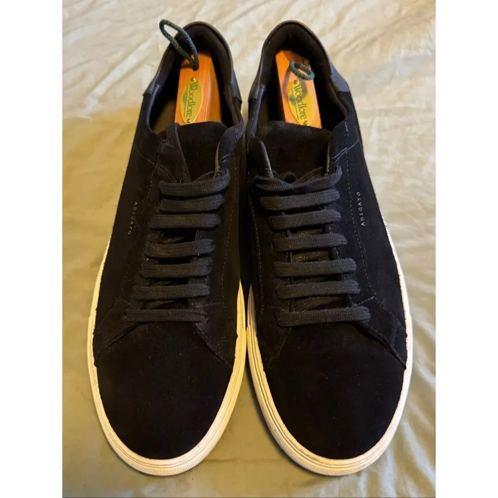 Axel Arigato Size 12 Clean 90 Black Leather Suede Men Sneakers Men